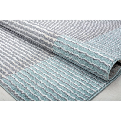 Callum Contemporary Miss Aligned Area Rug