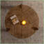 Rustic Round Apartment Coffee Table - MDF Construction, Anti-Collision Safety, Easy Assembly