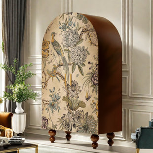Armoire arquée avec tablettes et portes