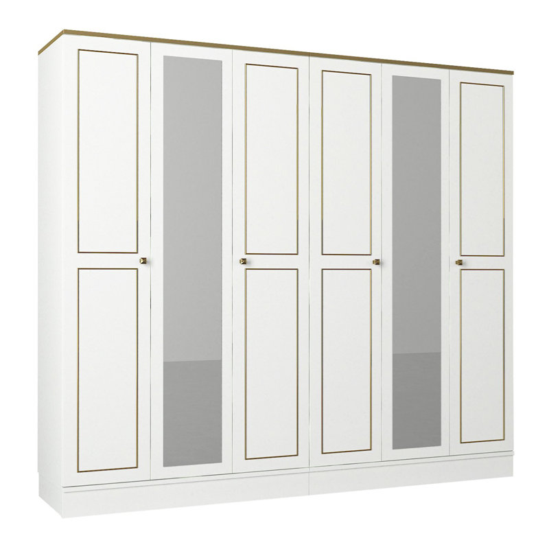 Braggs 4 Door Manufactured Wood Wardrobe