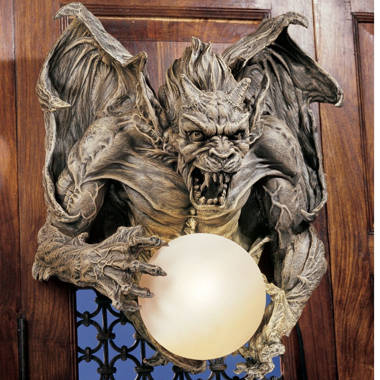 Design Toscano Manchester's Cathedral Gothic Chimera Gargoyle Statue — Time  for a Clock