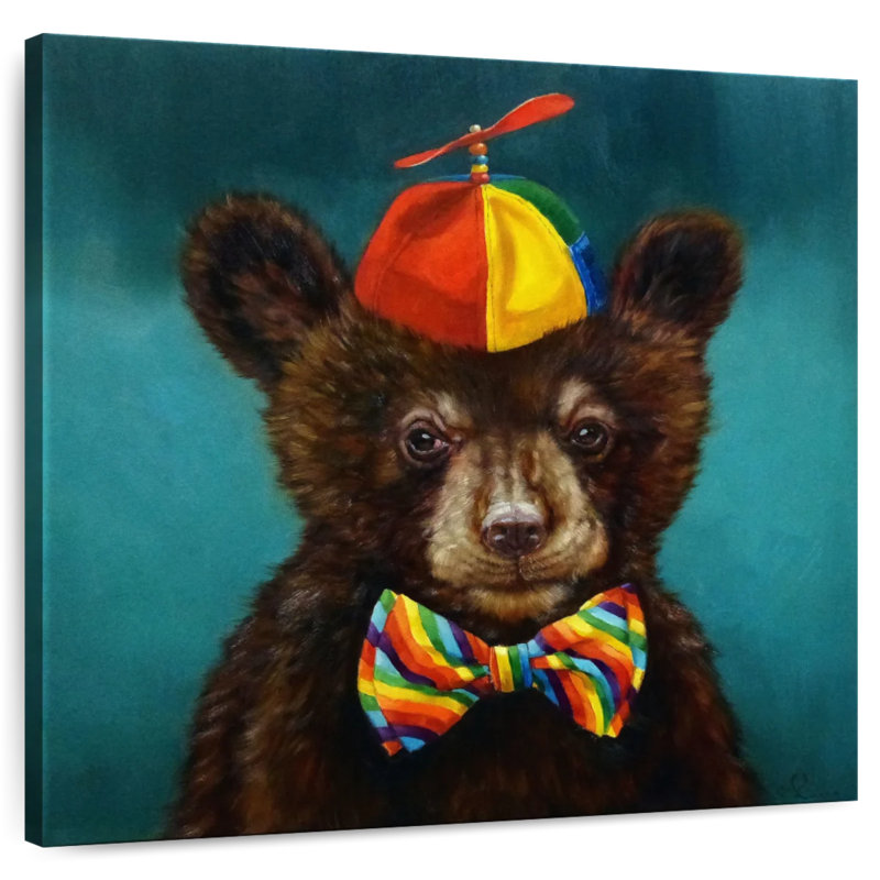 Rainbow Baby Bear, 24" H x 24" W