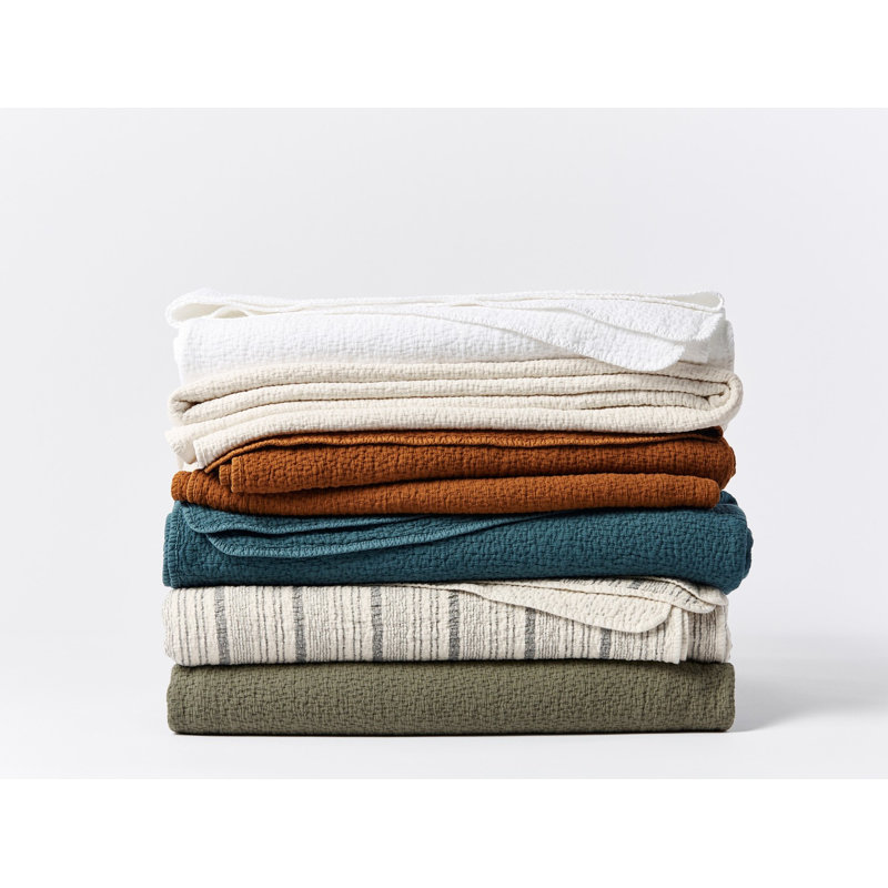 Cascade Coverlet, Cream, King Coverlet