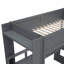 Lit mezzanine en bois pour lit simple avec bureau, tablettes multiples, DEL et station de charge-2084886398
