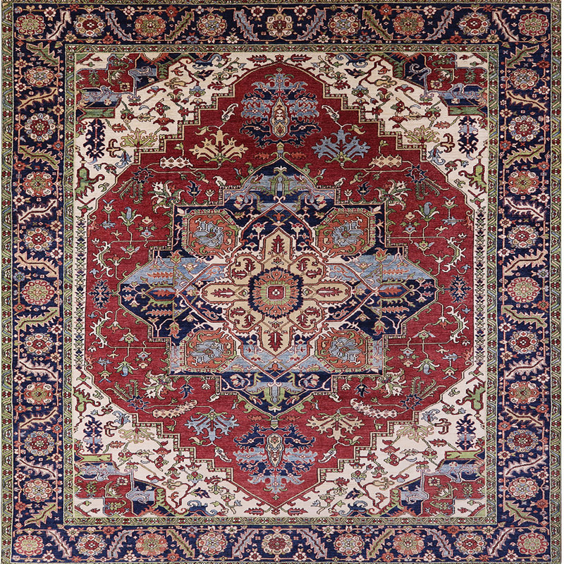 Oriental Indoor Rug, Square 7'