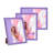 8X10 Picture Frames 3 Set,Hanging Purple Frames With Mat For Gallery Wall Decor, Horizontal/Vertical Tabletop Photo Frame