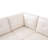 White Milk Faux Leather L shape Couch Living Room Sofa Set-81407049-87463986