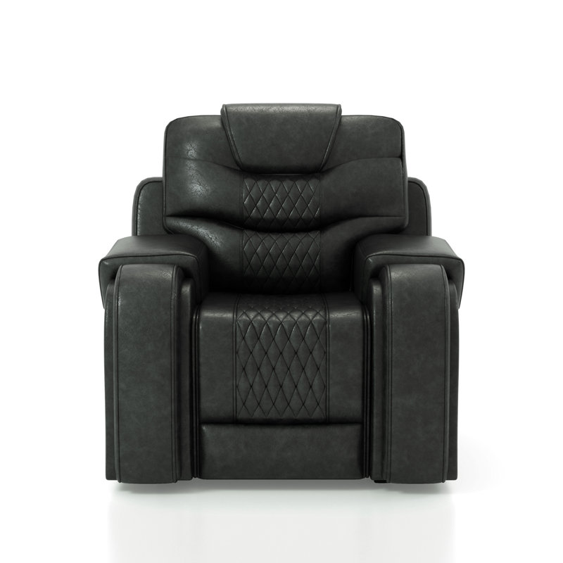 Fauteuil inclinable standard 42,75 po Aalborg, Similicuir gris