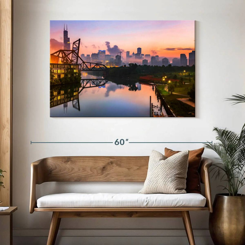 Ravi St. Charles Bridge Chicago, H 32 po x l 48 po