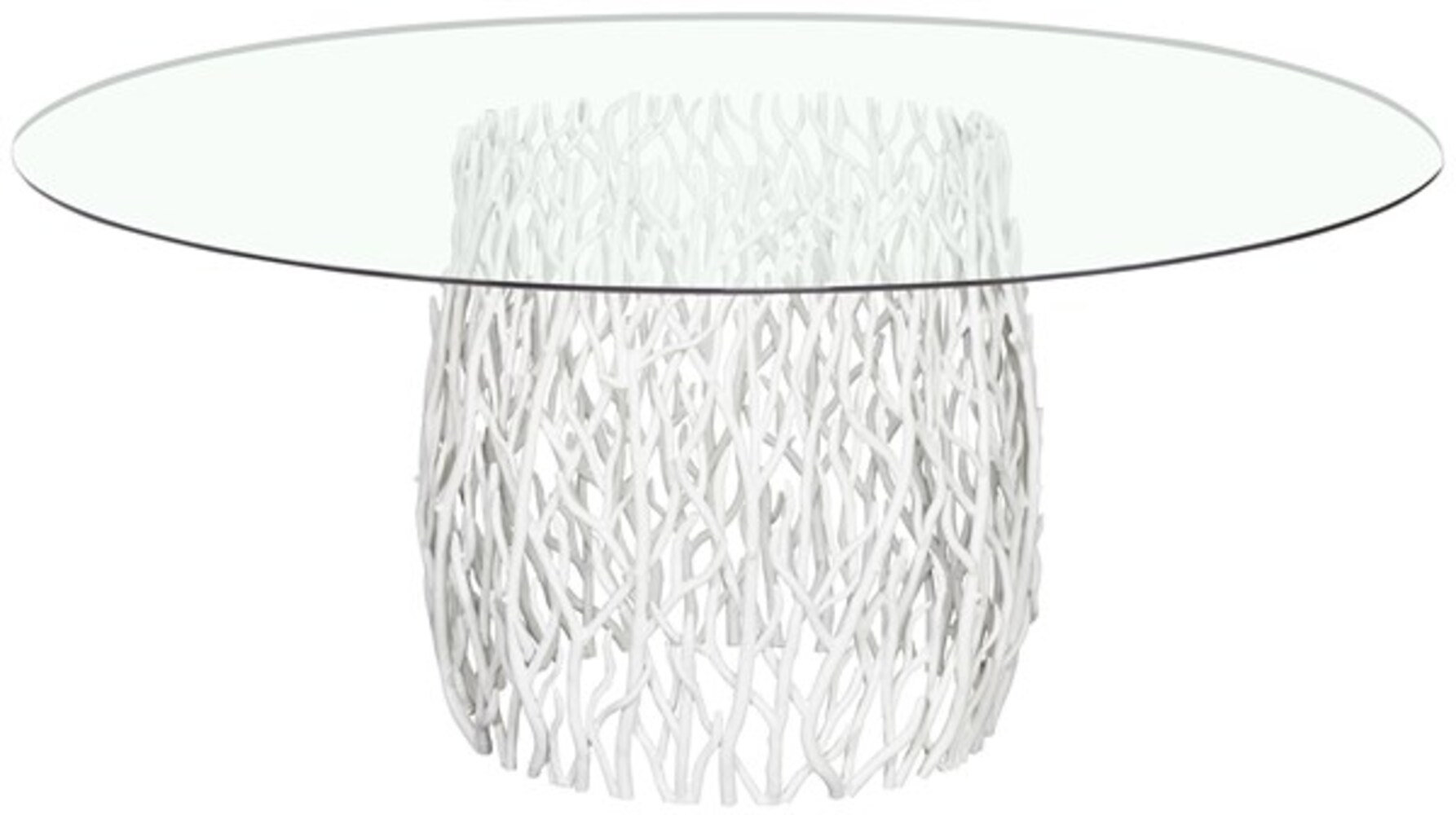 Vanguard Furniture Coral Round Glass Dining Table Wayfair