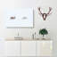 Deer Reindeer in Abstract - Wrapped Canvas-55316619