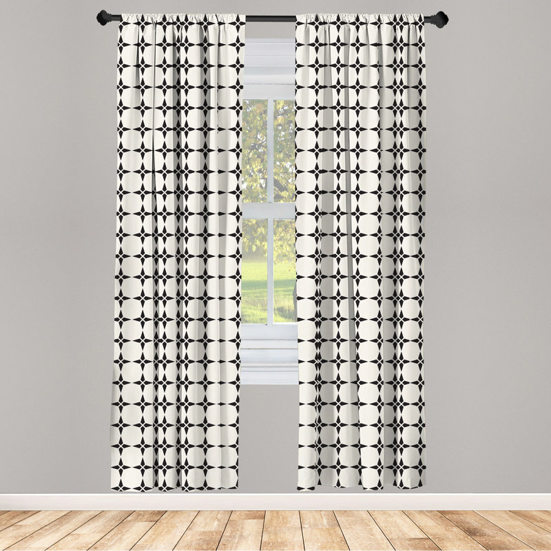  Panneau coulissant géométrique semi-diaphane avec passe-tringle, 28 po x 84 po