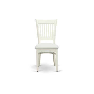 L'ensemble 3 pièces de table et chaises de cuisine contient une table de salle à manger rectangulaire avec Dropleaf et 2 chaises rembourrées en tissu de lin, blanc lin