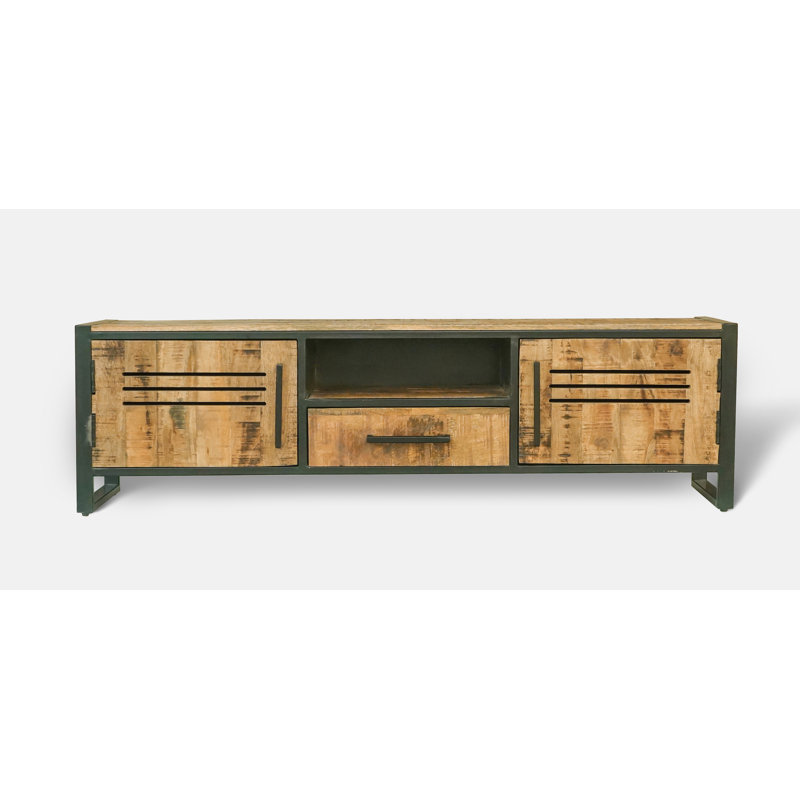 Frais Industrial Mango Wood Tv Unit 160cm