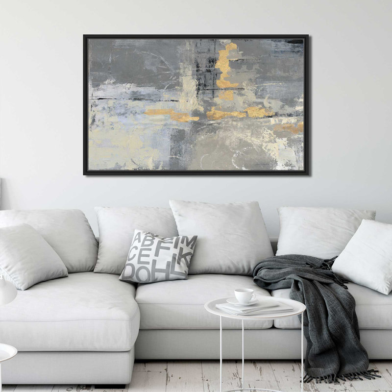 Missing You Crop - Peinture, Cadre flottant noir, H 21,5 po x l 33,5 po x P 2 po