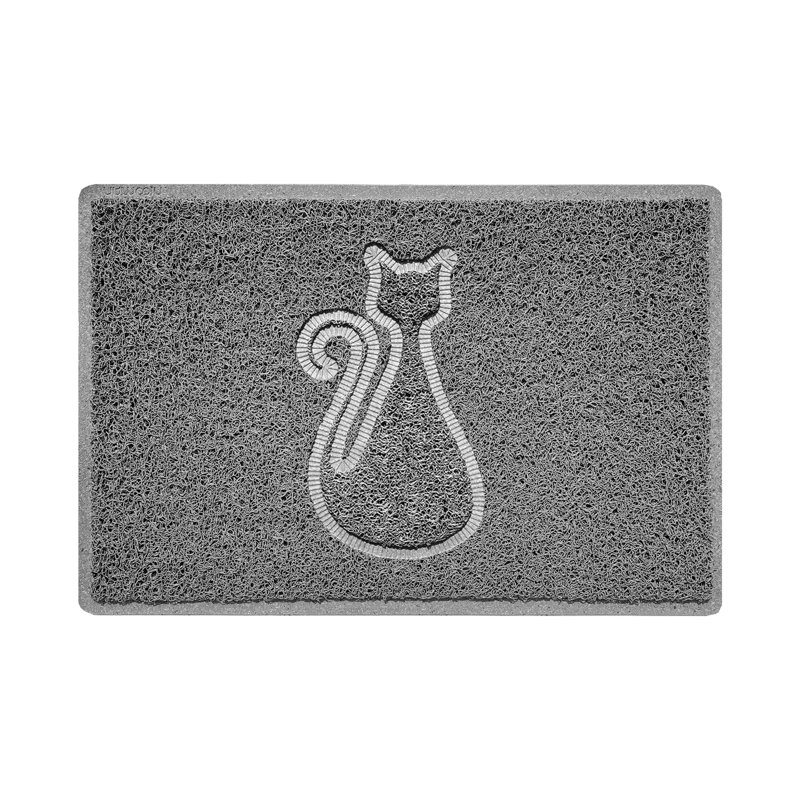 Non-Slip Indoor / Outdoor Doormat, 1.2cm H x 40cm W x 60cm L, Grey
