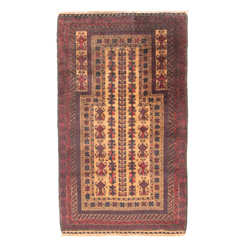 Teimani Brown Rug 2'9" x 4'8"