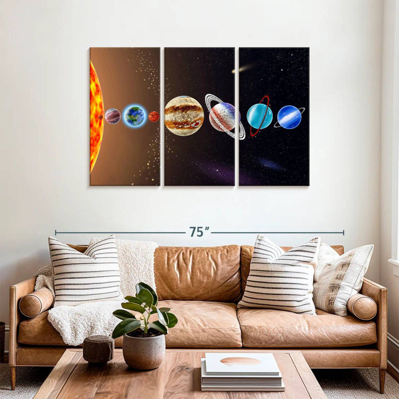 Oberle Planet Alignment, 36" H x 57" W