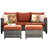 Dzion 5 - Person Patio Conversation Set with Cushions-231096012-231096015