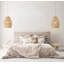 Luminaire suspendu Callie en rotin - 1 lumière Bell Natural-847460684-847460685