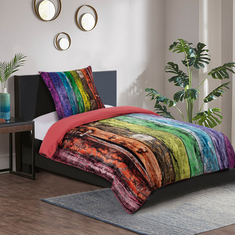 Cotton Ombre Duvet Cover Set with Pillowcases
