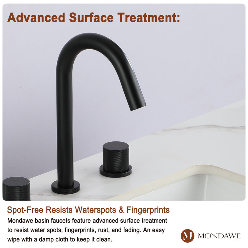 Herathena 2-handle Bathroom Faucet, Black