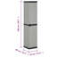 Plastic Single Storage Cabinet ( 168cm H x 34cm W x 40cm D)