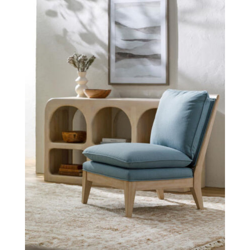 Hideyuki Traditional Accent Chair, Hideyuki Beige Tweed, Beige
