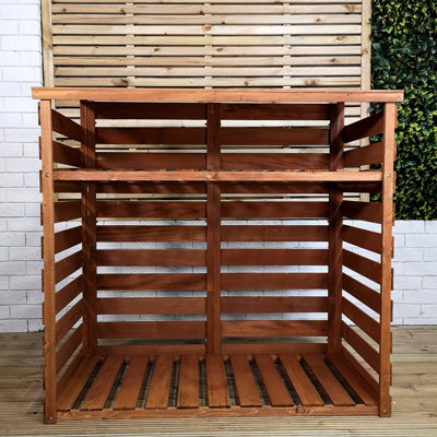 Chantai 122 W x 61 D Wood Log Store