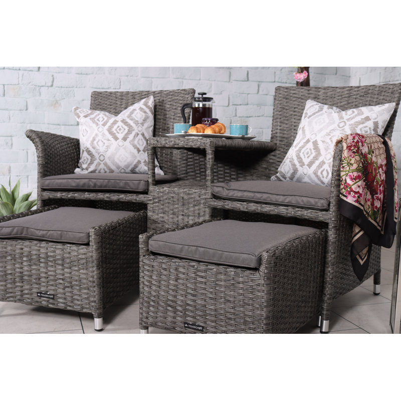 PARIS Companion Set with pull-out footstools including Cushions