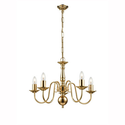 Delft 5 - Light Shaded Chandelier