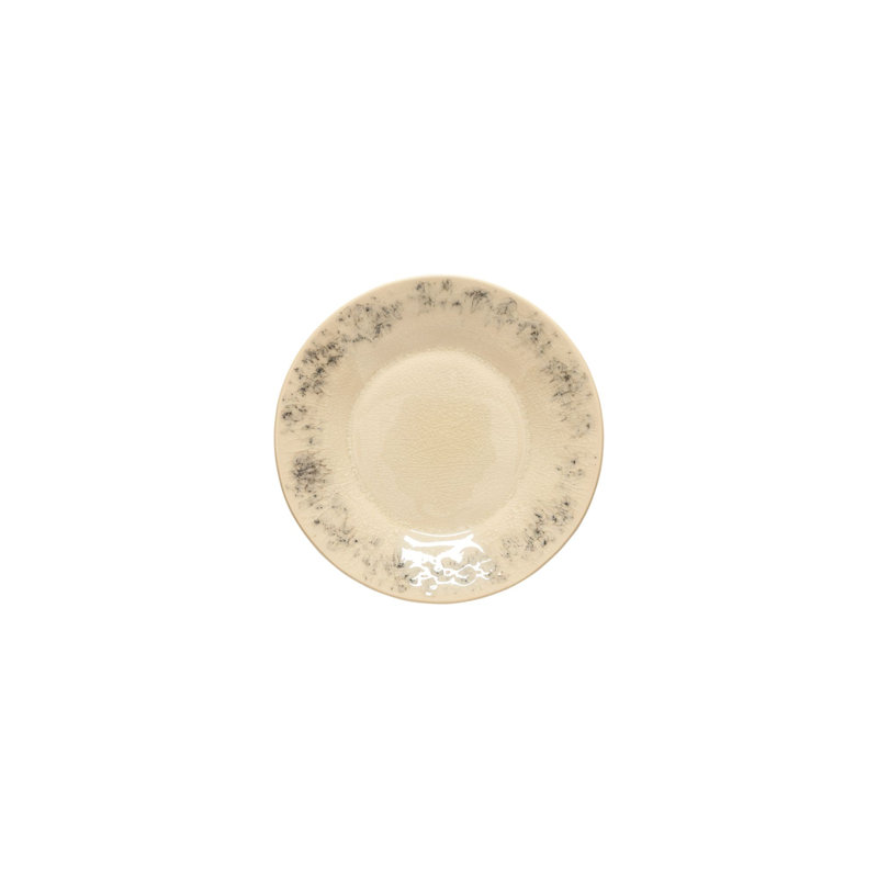 Set of 6 Madeira Handmade Stoneware Plates, Cream