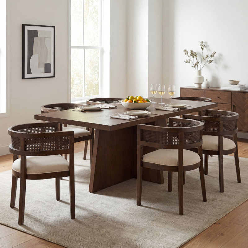 Ensemble de salle à manger avec fauteuils rembourrés Chassidi