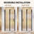 36"-37 1/4“ W X 72" H Bifold Frameless Glass Shower Door, Folding Shower Door-102629725