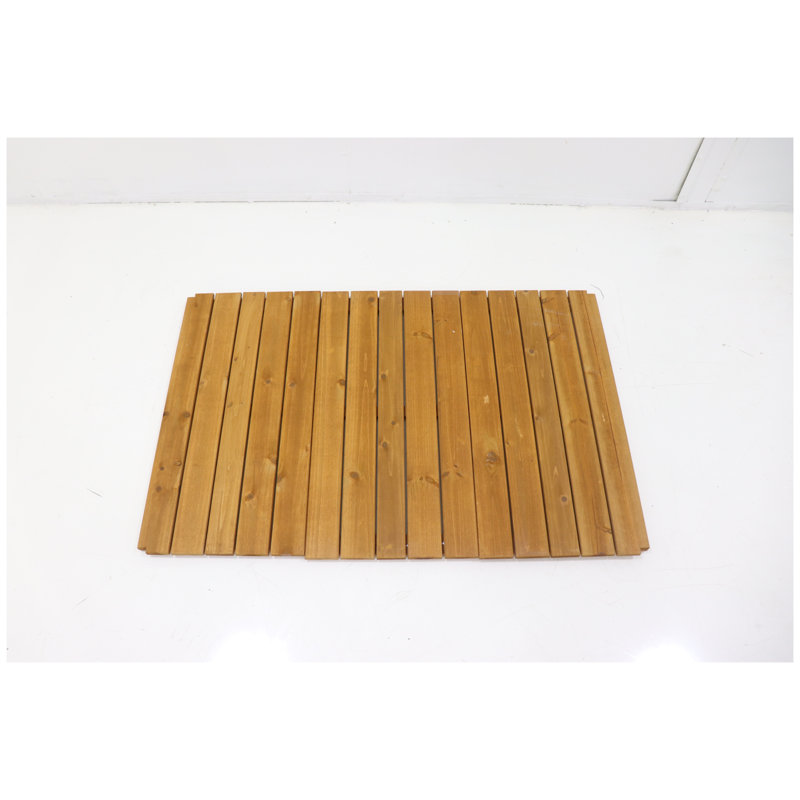Assemblage de la plaque de base de remplacement pour grand chenil en bois massif - jaune et gris