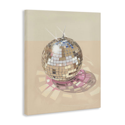 Toile réfraction Dazzling Disco Ball, design par Arlington Prints