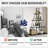 4-Tier Ladder Bookshelf, A-Frame Sailboat Style Bookcase, Freestanding Open Display Shelf for Living Room or Office-432163977