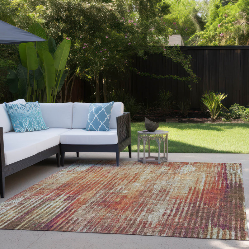 Tapis intérieur / extérieur Fayme, Rectangle 8 pi x 10 pi
