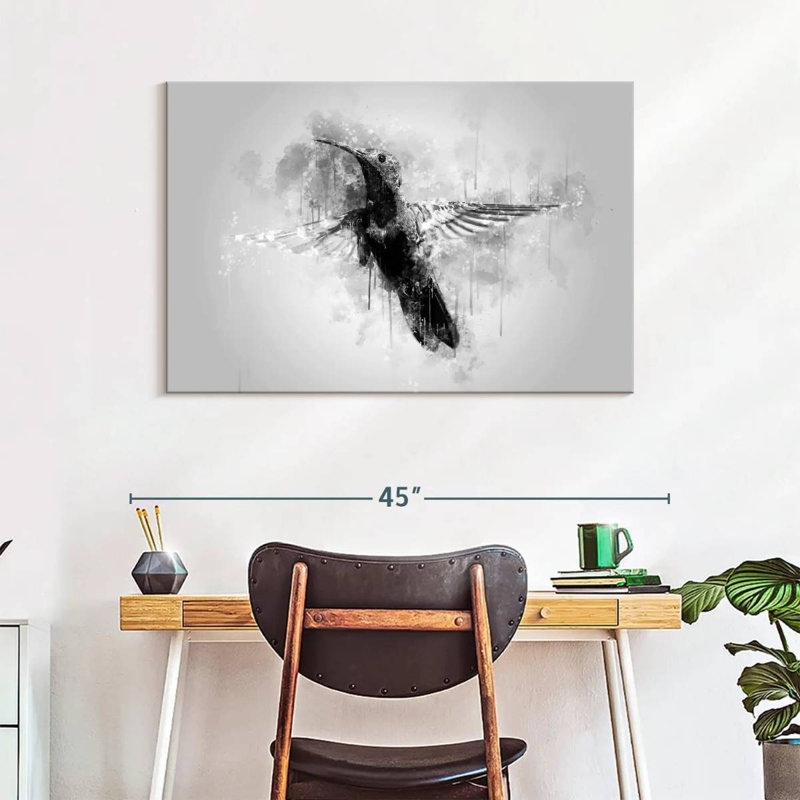 Small Hummingbird Black And White