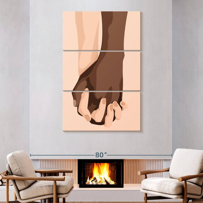 Hardie Interracial Couples, 74" H x 48" W