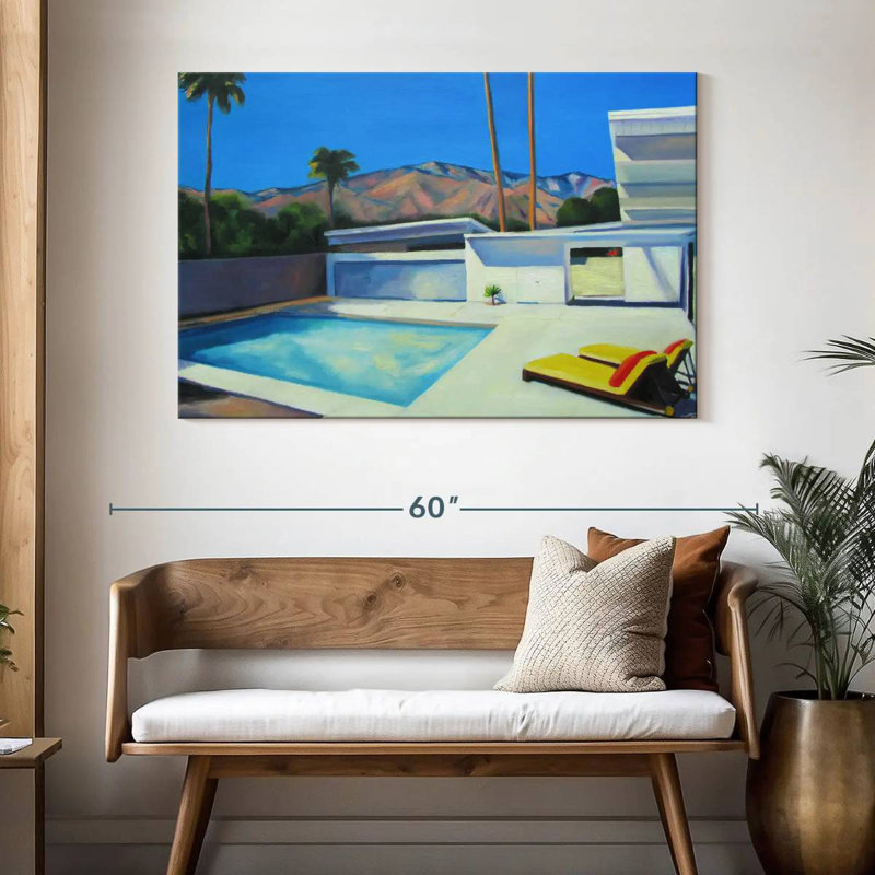Lilie By The Pool II, 32" H x 48" W
