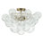 Wynetta 3 - Light Textured Glass Bubble Semi Flush Mount
