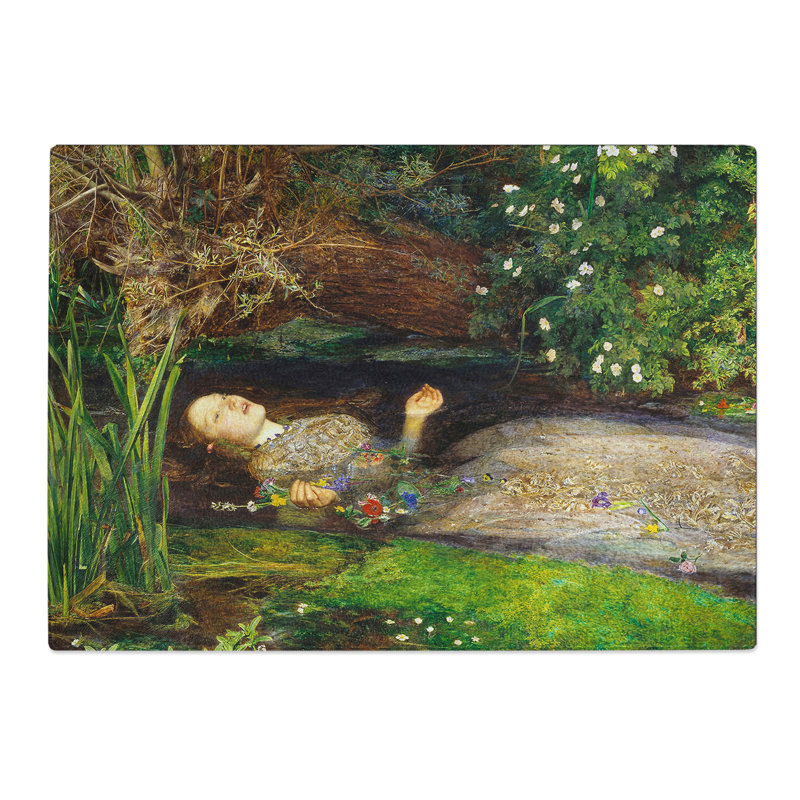 Ophelia by John Everett Millais Chopping Board, 0.4cm H x 20cm W x 28.5cm L