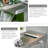 316 Stainless Steel Outdoor Faucet – StainlessFlow Curved Water Fountain Spout with Square Bold Base for Pools, Ponds, Water Walls, and Landscape Fountains -637061751
