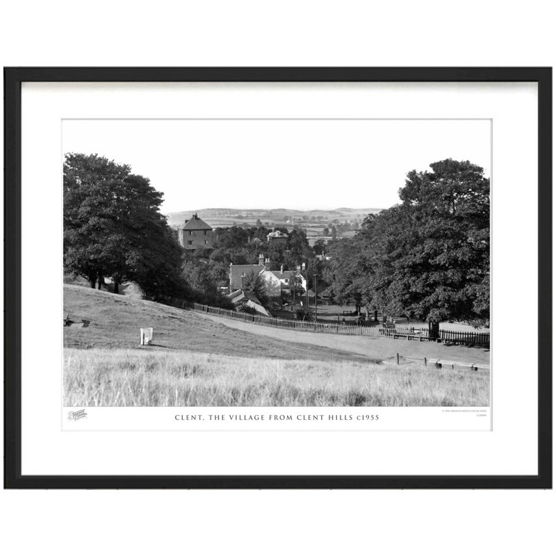 Clent, the Village from Clent Hills C1955 1 Piece Single Picture Frame Wall Art, 40cm H x 50cm W x 2.3cm D