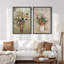 Bouquet de papillons, vase floral fantaisiste, nature sauvage, illustrations, décor rustique-101752341-101752342