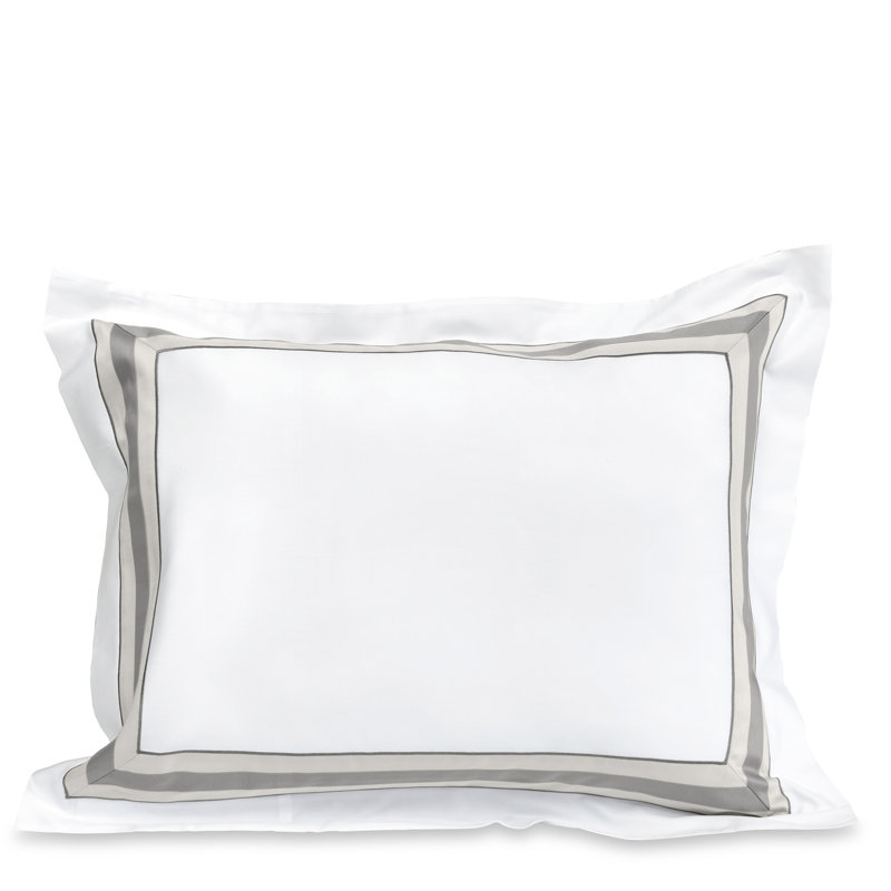 Dimora Sham, Standard Sham, White/Silver Moon