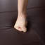 Repose-pieds de 51 po avec repose-pieds rectangulaire avec revêtement en similicuir-118849692