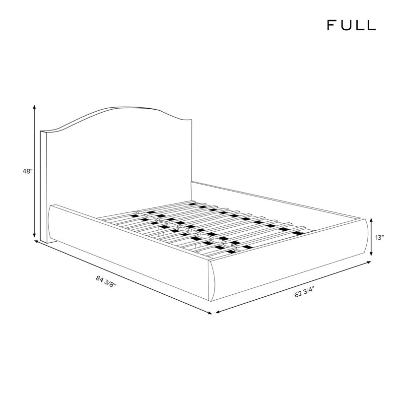 Perigold Upholstered Bed, Cream, Full