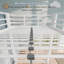 Structure de lit superposé simple au-dessus d'un lit simple en métal incurvé, lit superposé robuste avec garde-corps de sécurité, échelle robuste avec de larges marches, mobilier de chambre peu encombrant, blanc-2034952393